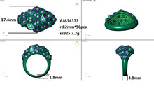 Загрузить изображение в средство просмотра галереи, Ring With 2mm Stones  AJA34373
