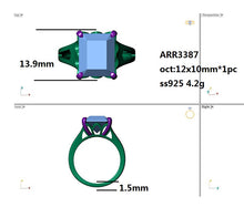 Загрузить изображение в средство просмотра галереи, Ring With Center Stone OCT 12X10mm ARR3387
