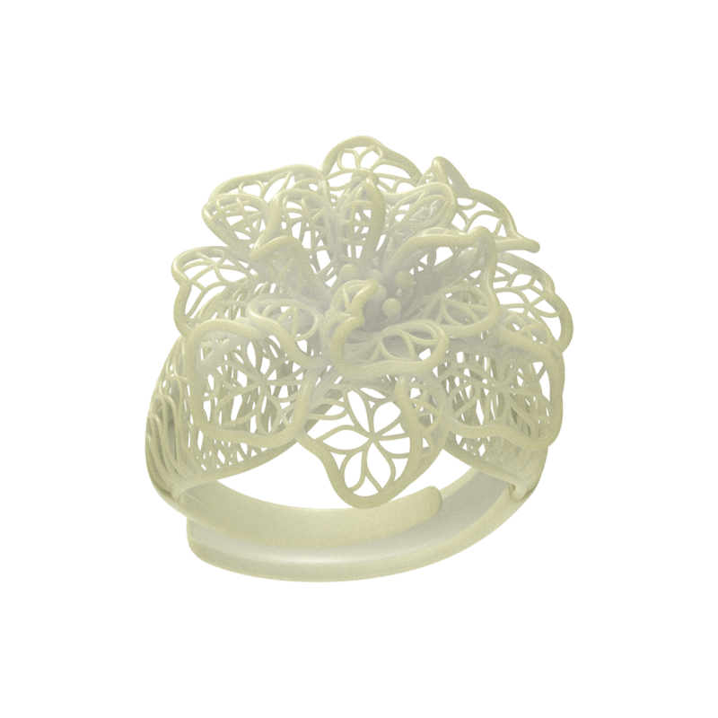 White Wax Piece for Ring With Asjustable Size CS03T-003ap-R