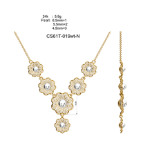 Загрузить изображение в средство просмотра галереи, Jewelry Set With Pearls CS61T-019wt
