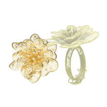 Загрузить изображение в средство просмотра галереи, White Wax Piece for Ring With Asjustable Size CS62T-006ch-R
