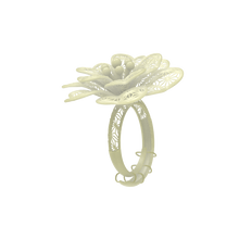 Загрузить изображение в средство просмотра галереи, White Wax Piece for Ring With Asjustable Size CS62T-006ch-R
