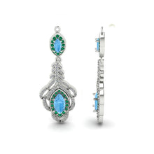 Загрузить изображение в средство просмотра галереи, Earring with MQ Stones 10x5mm 6x3mm FE18885
