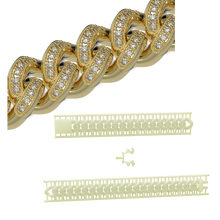 Загрузить изображение в средство просмотра галереи, Bracelet  210mm Length 8.3mm Width with 1mm stone SWDB-075-W8.3-039
